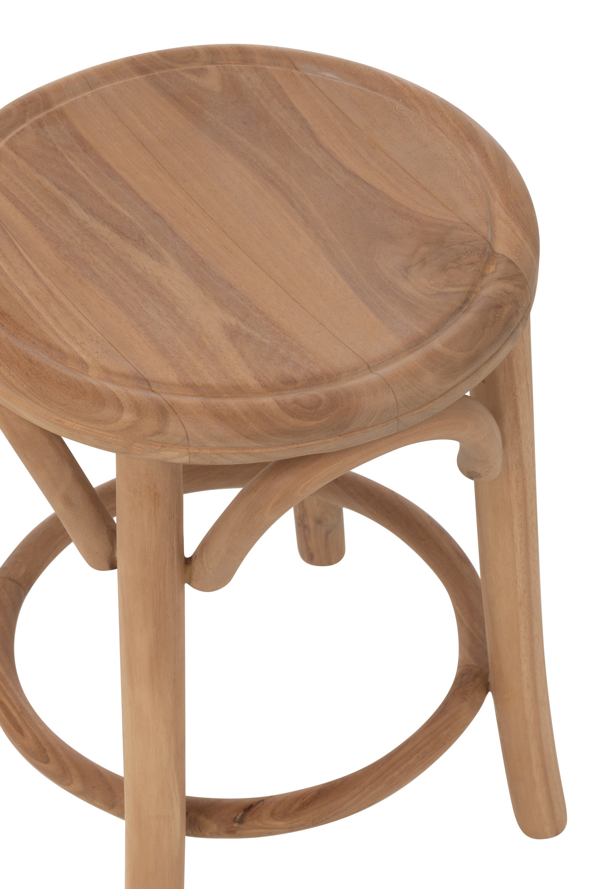 J-Line kruk Ali - teak hout - naturel