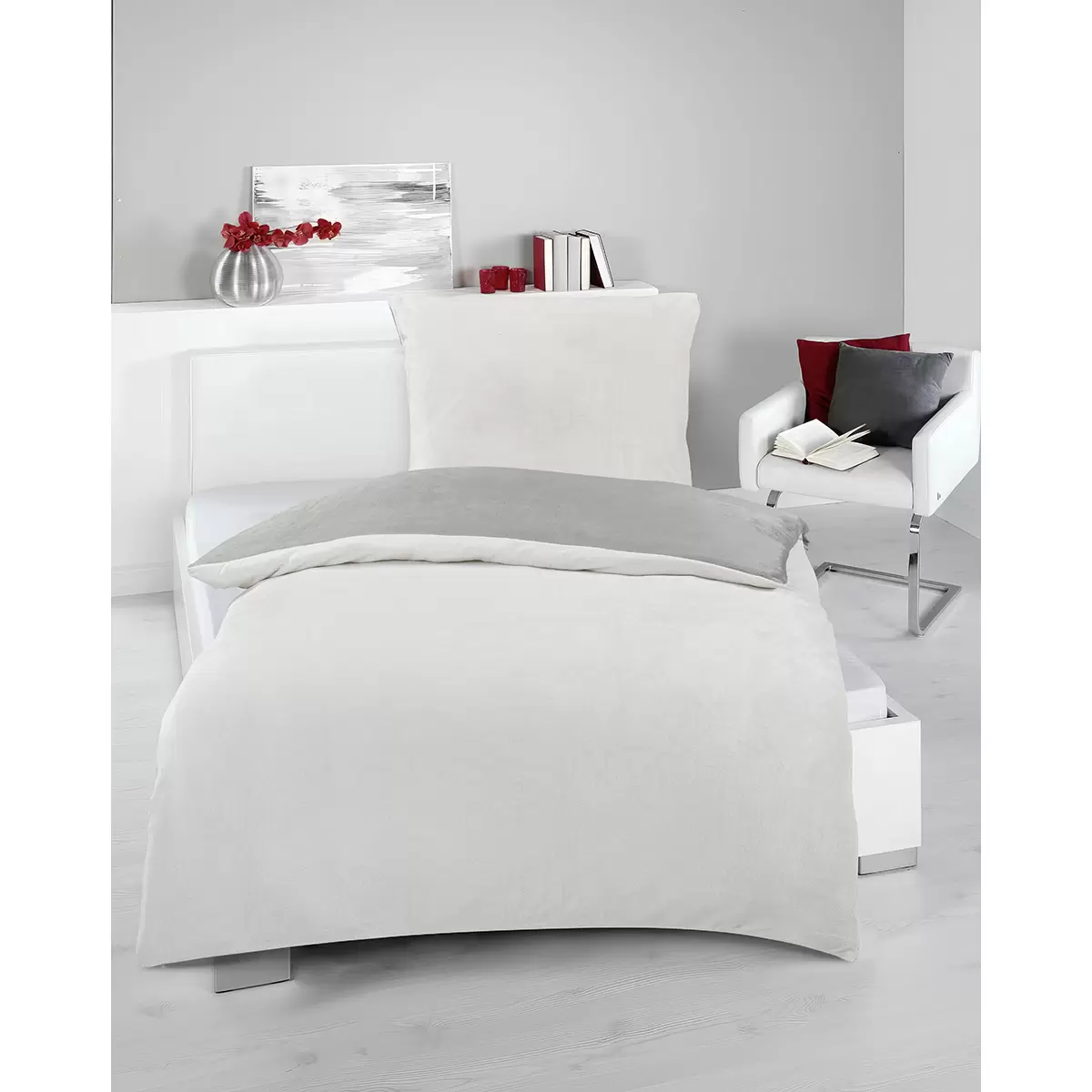 Bettwäsche-Set Cashmere doubleface beige,taupe