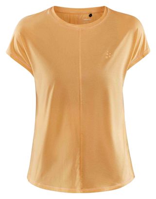 Maillot manches courtes Craft Essence Femme Pêche Orange