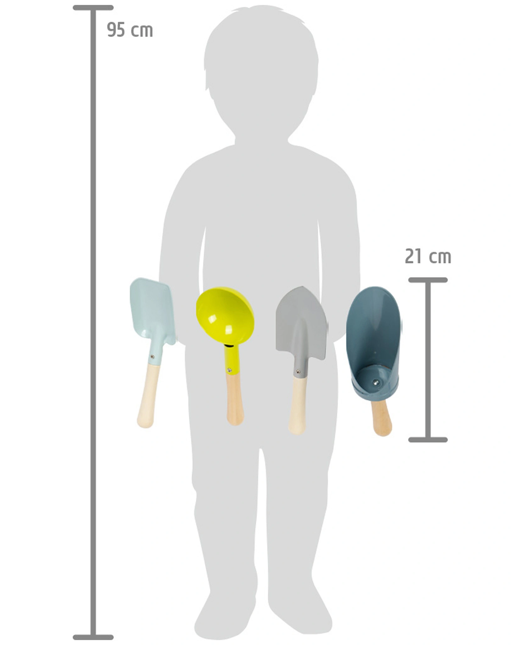 Handschaufel-Set TREND 4-teilig