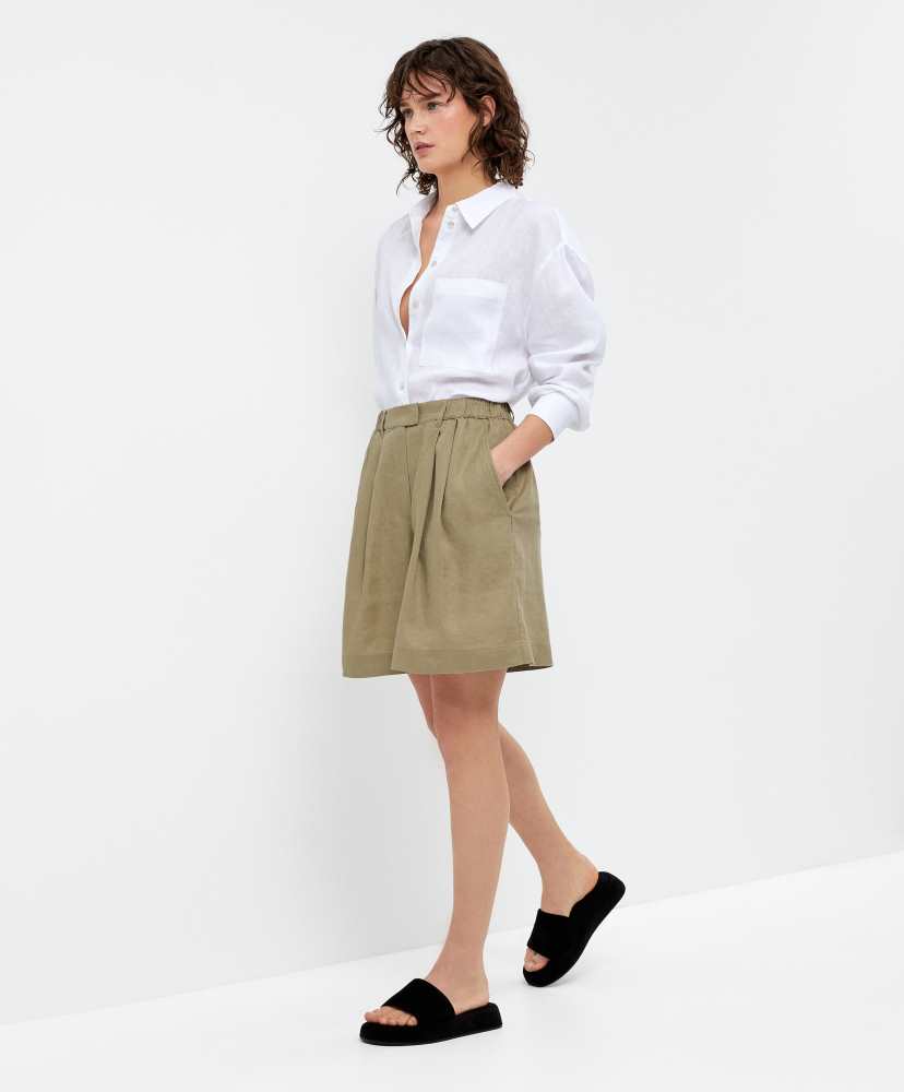 Bermudas 100% linho