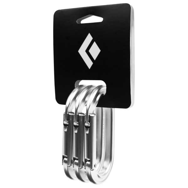 Black Diamond - Oval Keylock Carabiner 3-Pack - Mousqueton de progression