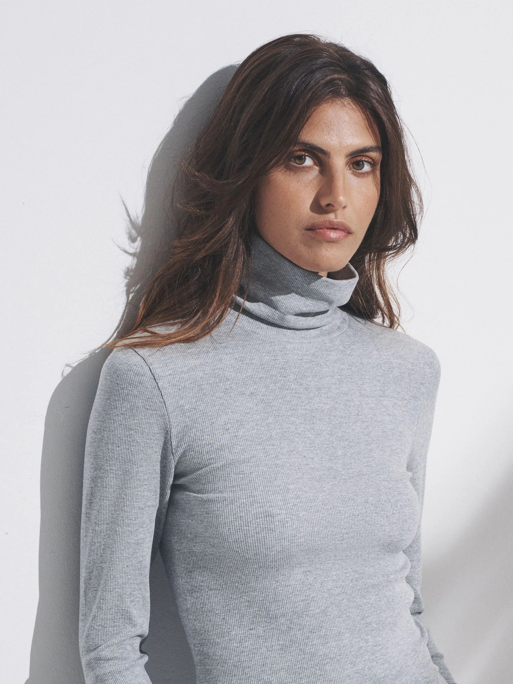 The Set 3 Pack Long Sleeve Ribbed Roll Neck T-Shirts
