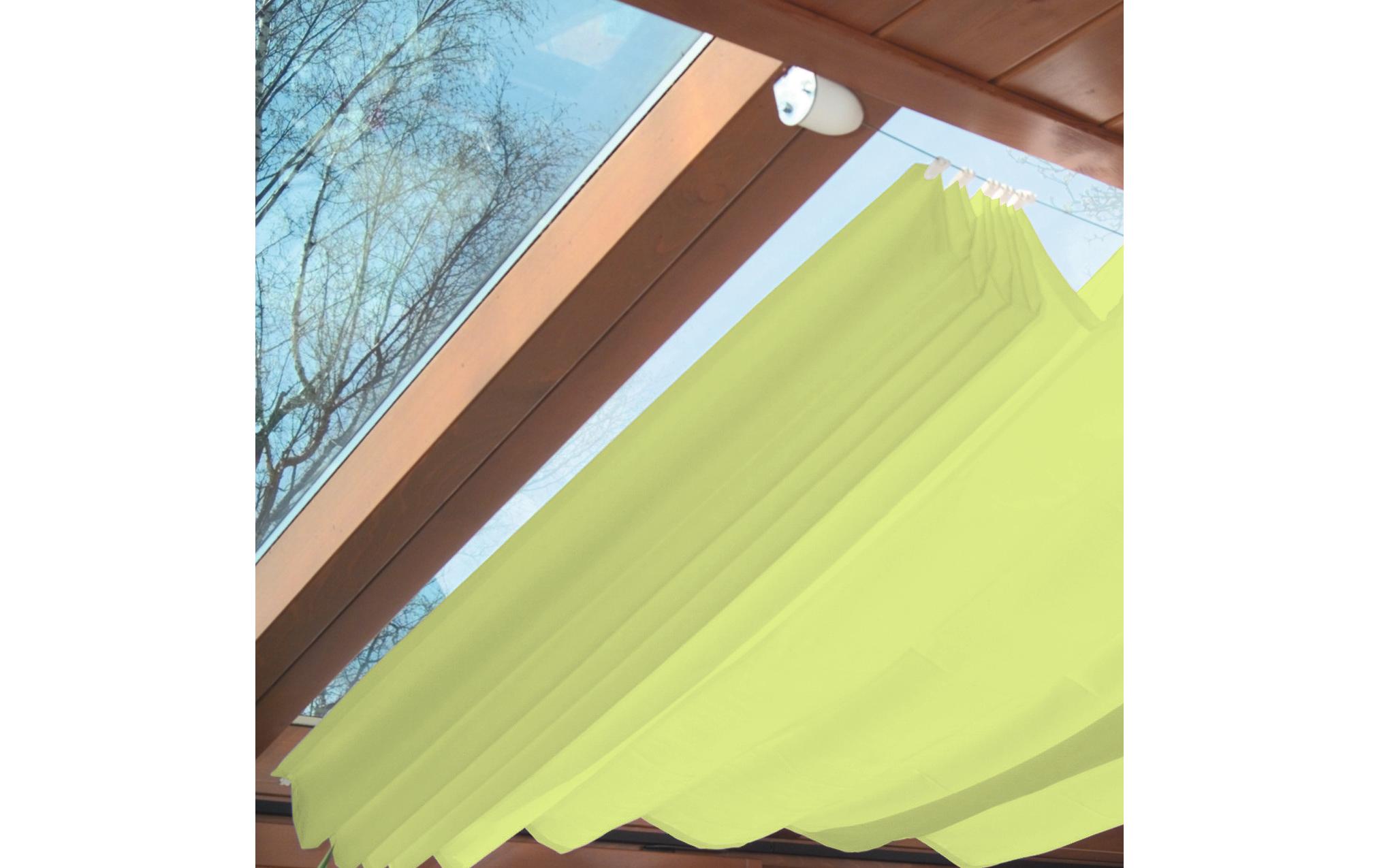 Sonnensegel-Pergola-Komplett-Set, 270 x 140 cm, GrünBeschattungsmeister für Indoor und Outdoor