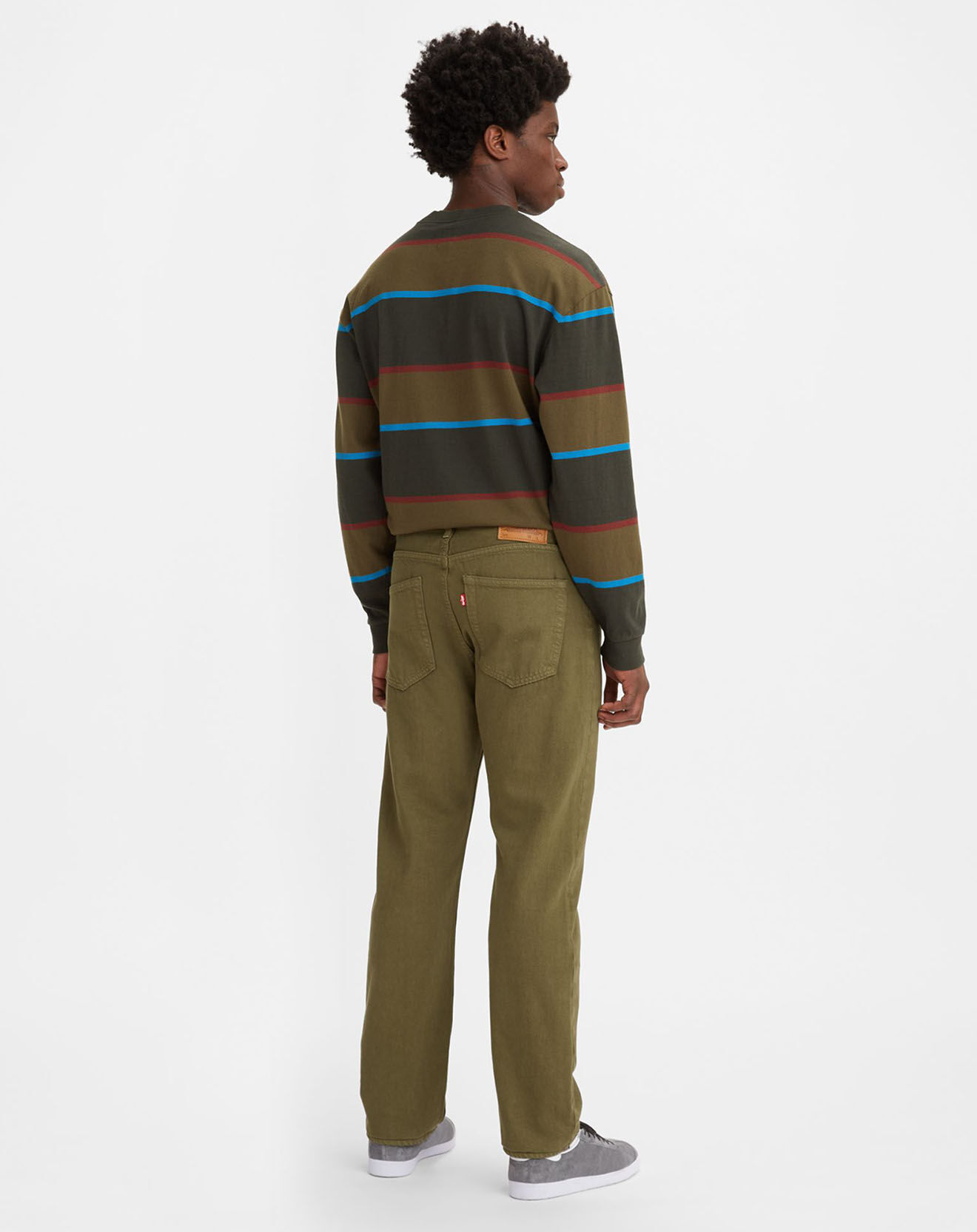 Levi's® Jean 551™ Z en Coton & Chanvre Authentic Straight vert kaki