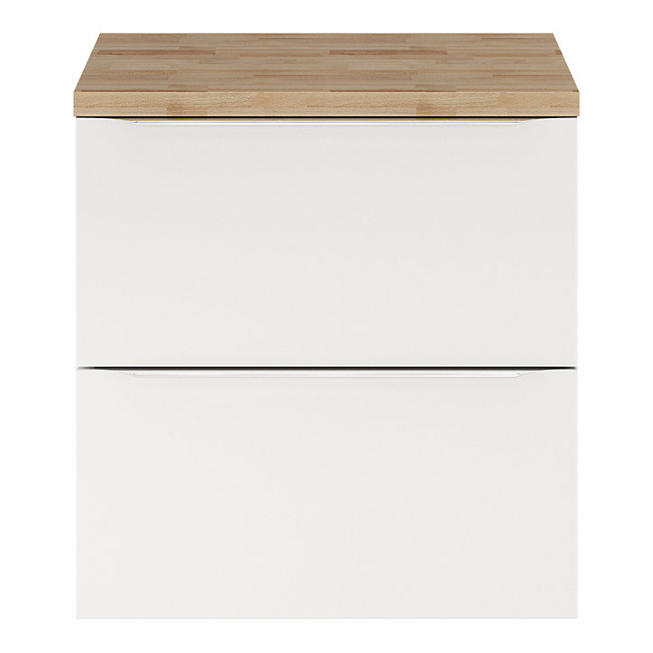 Plan de toilette GoodHome Hartland L. 60 cm chêne