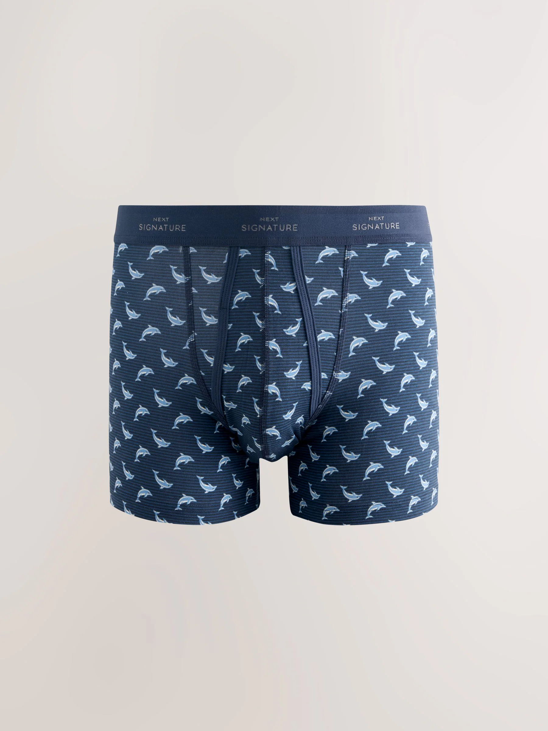 Blauw Animal patroon voor de winter - Verpakking van 4 - Signature boxershorts