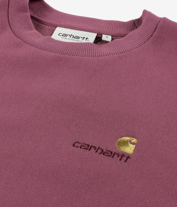 Carhartt WIP W' American Script Sweatshirt women (dusty fuchsia) online kaufen | skatedeluxe