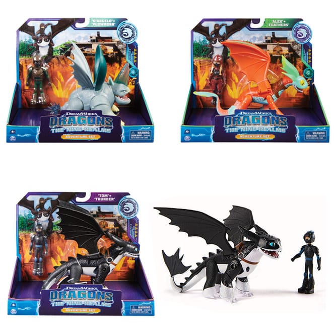 Dragons - Die 9 Welten - Adventure Set - Drache und Reiter Figur - 1 Stück