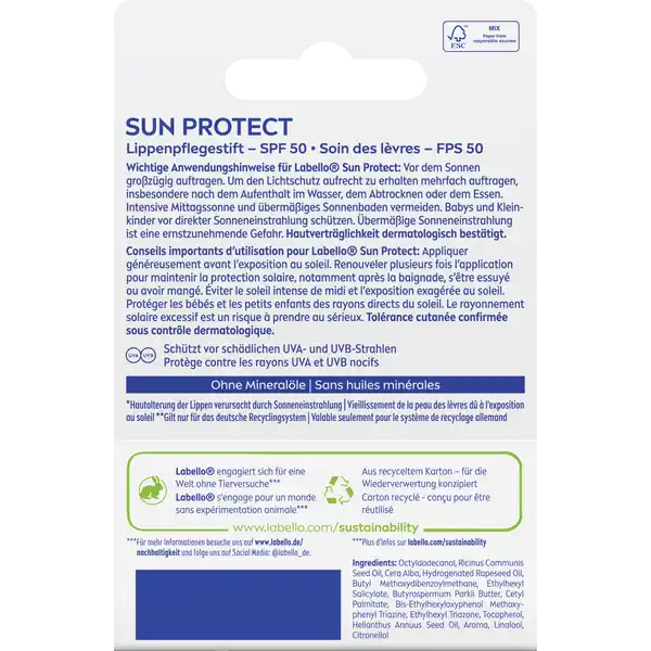 Lippenpflegestift SUN Protect LSF 50