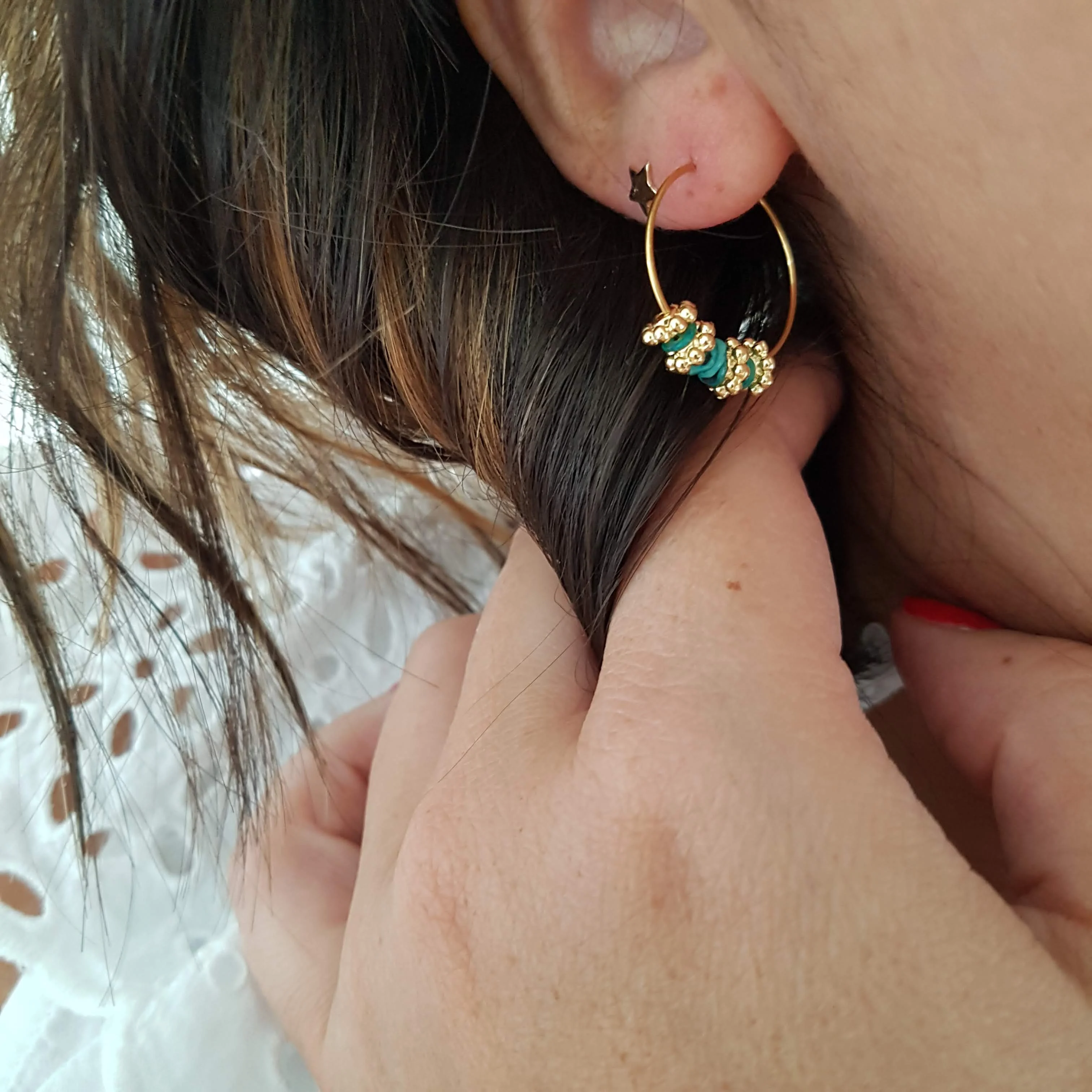 BABY JAVA - Boucles d'oreilles | Bleu