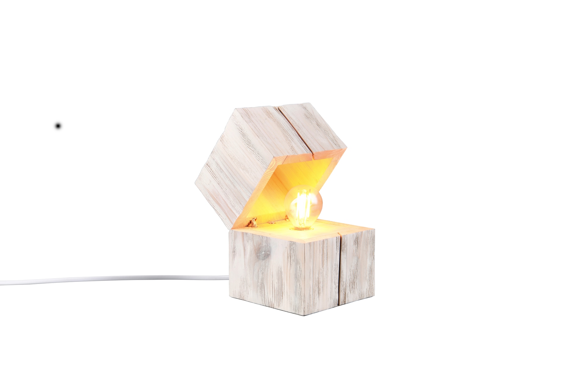 TRIO Retrofit LED Tischlampe TREASURE 12 x 12 cm weiß