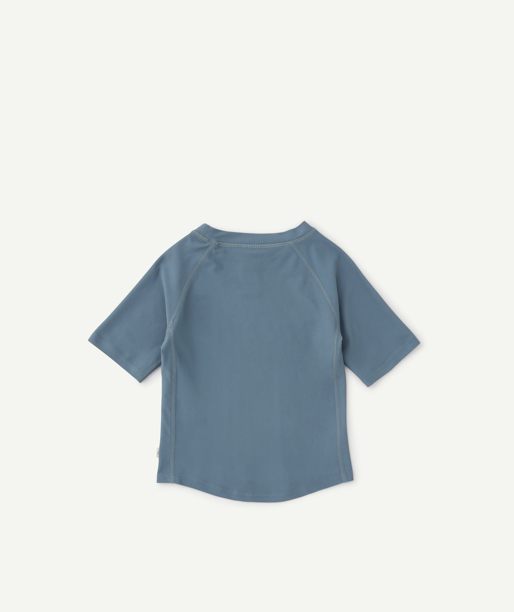 LASSIGT-SHIRT ANTI-UV HELLO BEACH BLEU