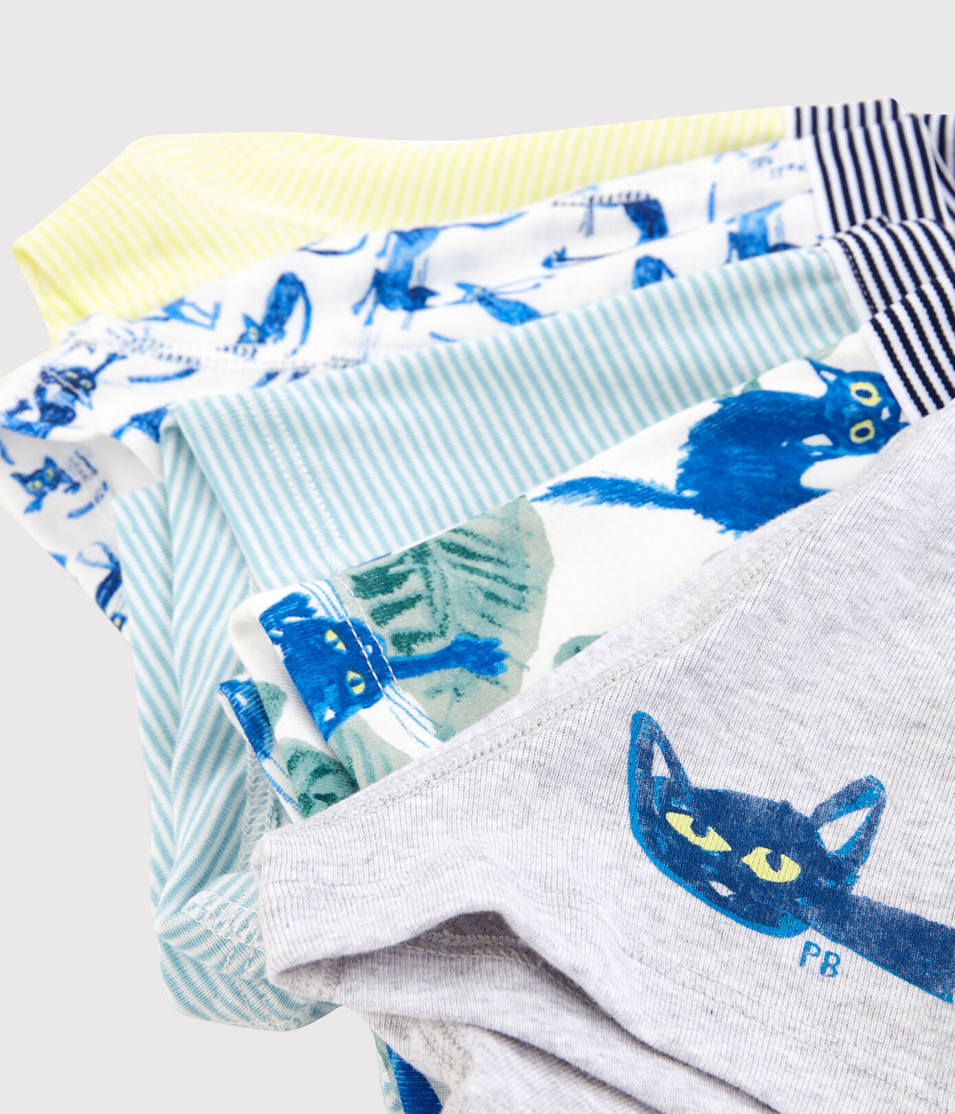 Lot de 5 boxers chats petit garçon