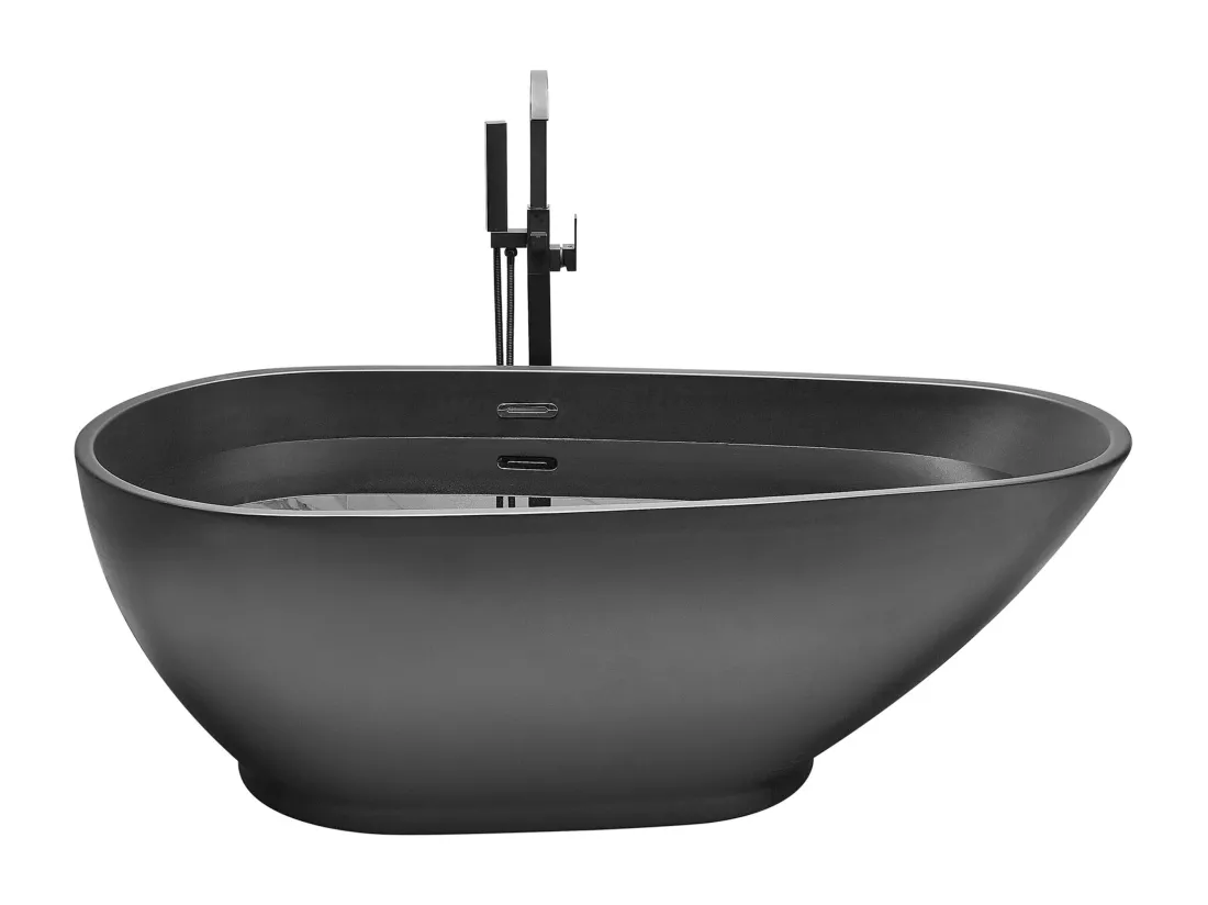 Baignoire îlot noir 173 x 82 cm GUIANA