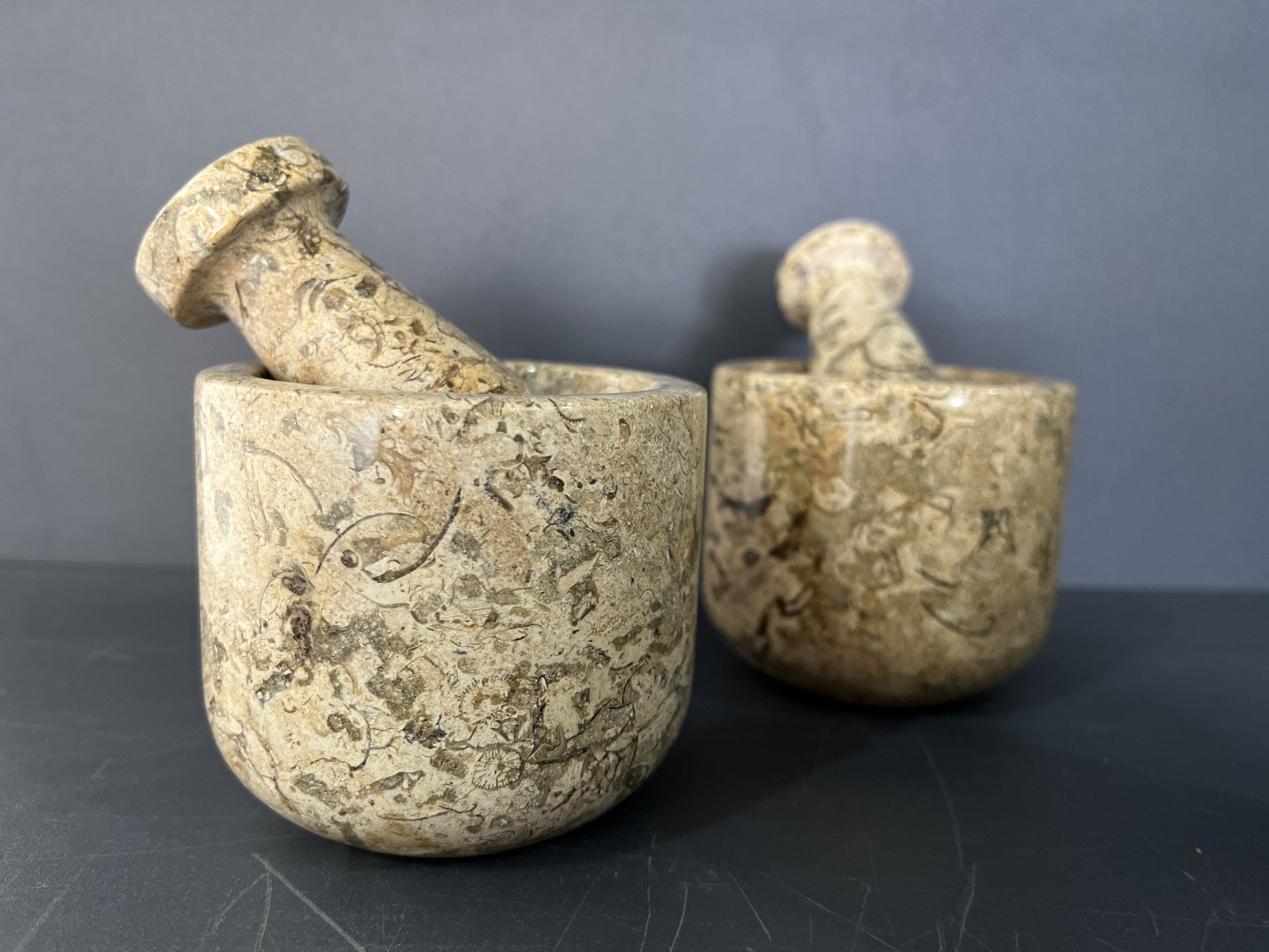 Mörser aus Marmor, weiß, Ø 8 cm, H 7,5 cm zu 14,50