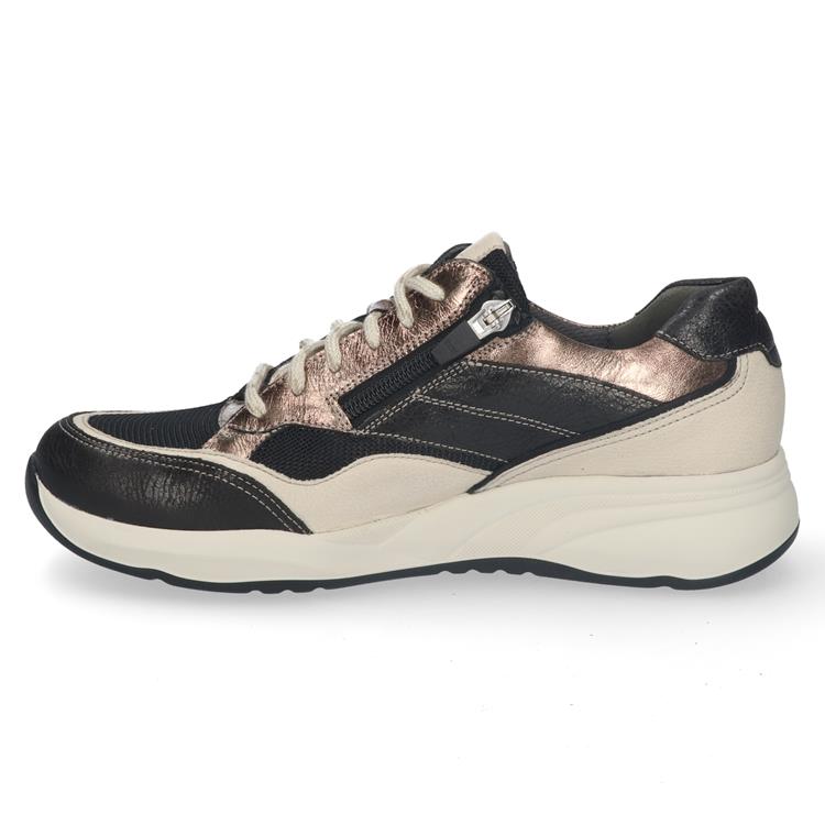 Durea 6308 wijdte H ZWART/BEIGE/GOUD