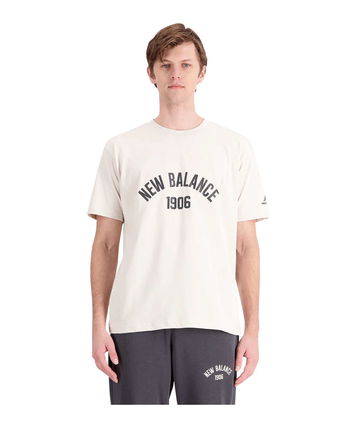 New Balance Essentials Varsity T-Shirt Schwarz FMB