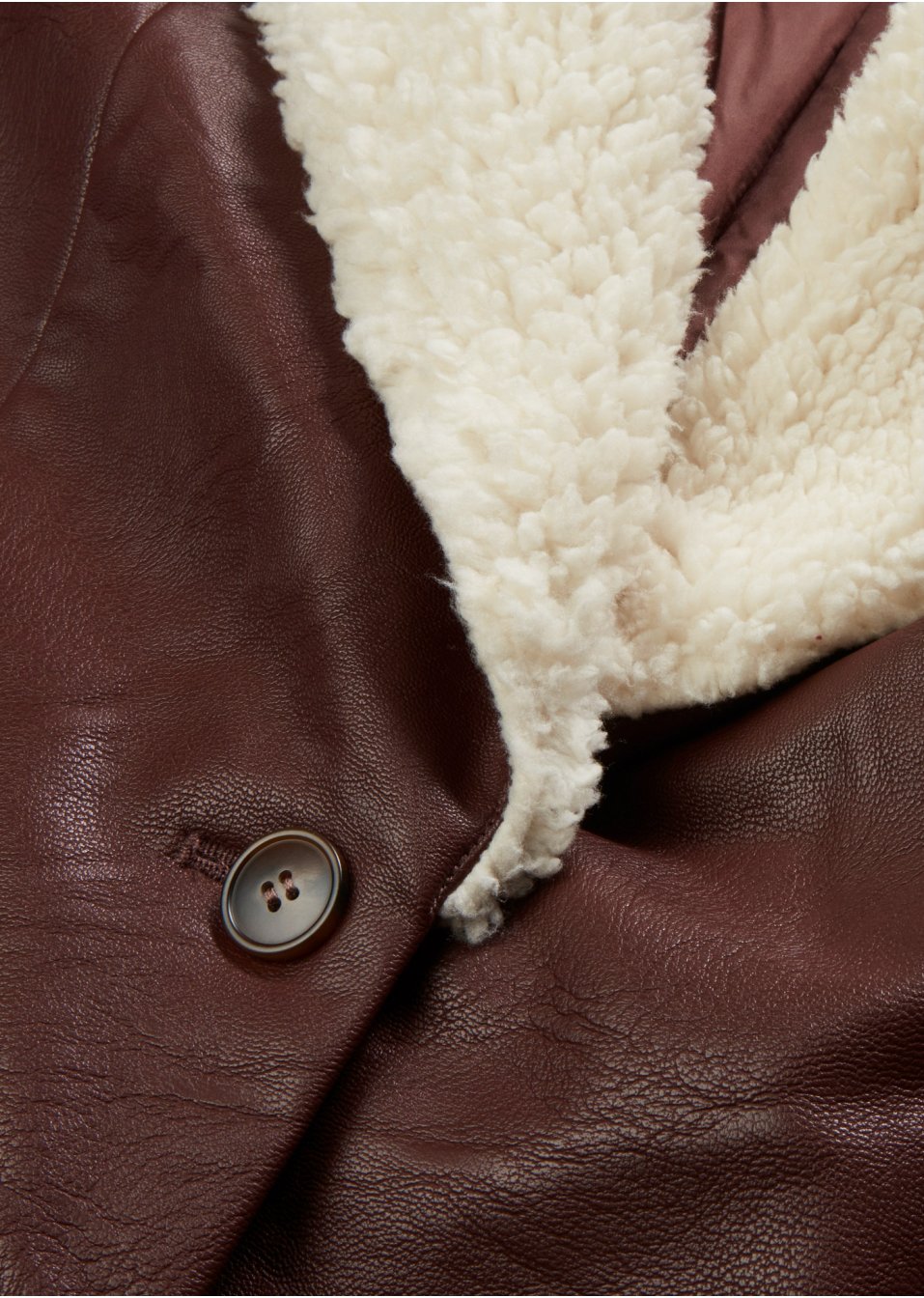 Manteau rembourré avec maille peluche au col