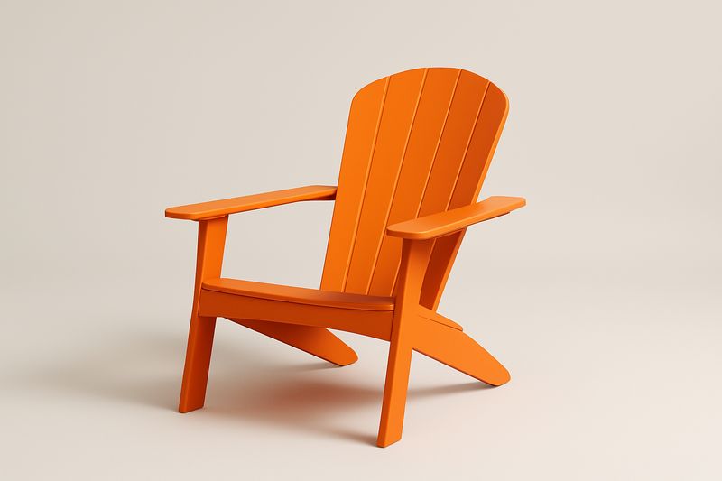 Gartenstuhl Adirondack Holz Orange 88cm x 76cm x 90cm(LxBxH)
