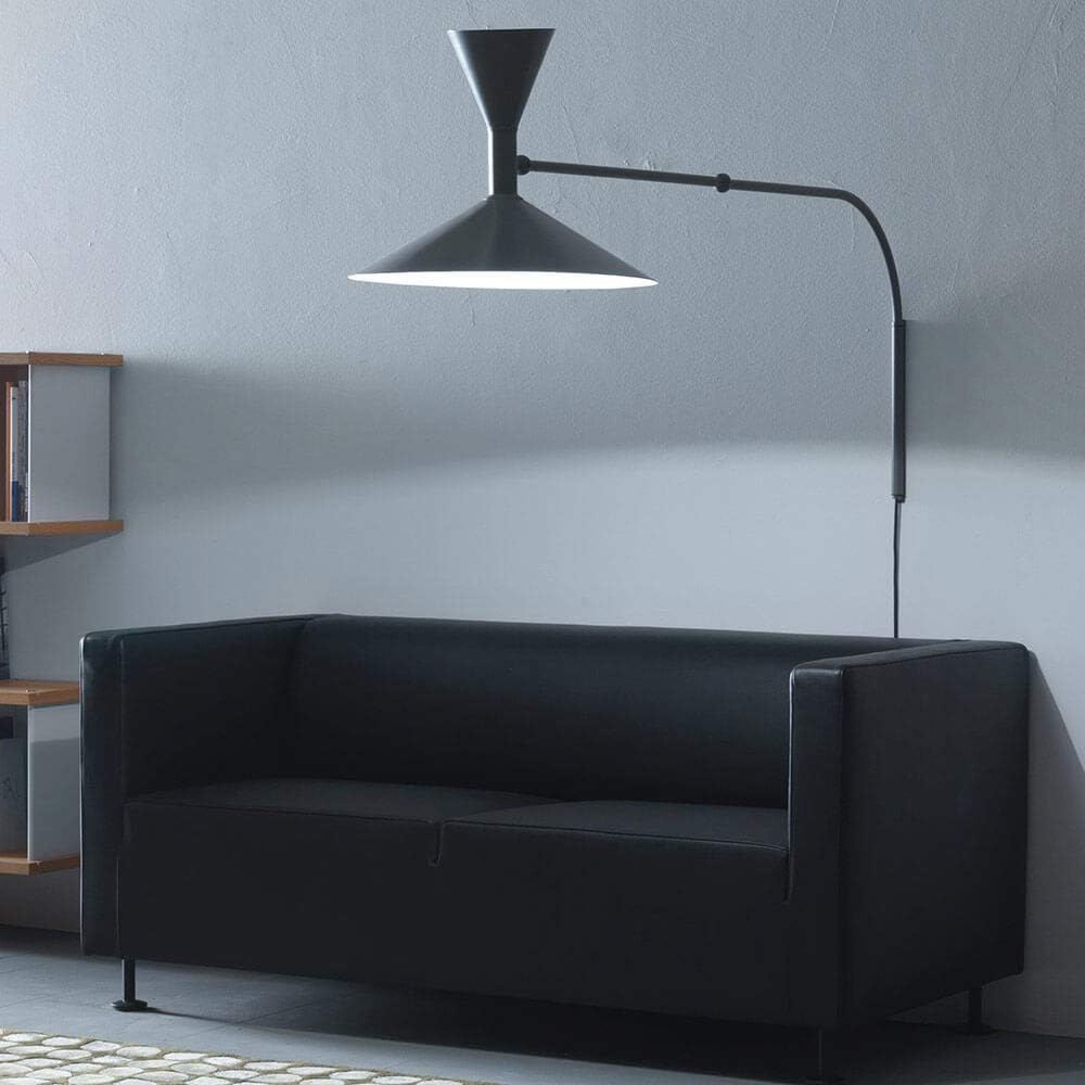 Nemo Lighting Lampe de Marseille matte graue Wandlampe