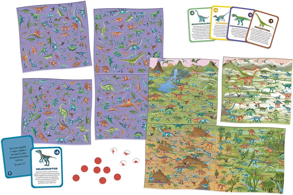 CHERCHE ET TROUVE LES DINOSAURES