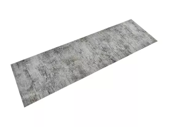 Tapis de cuisine lavable impression béton 60x180 cm velours