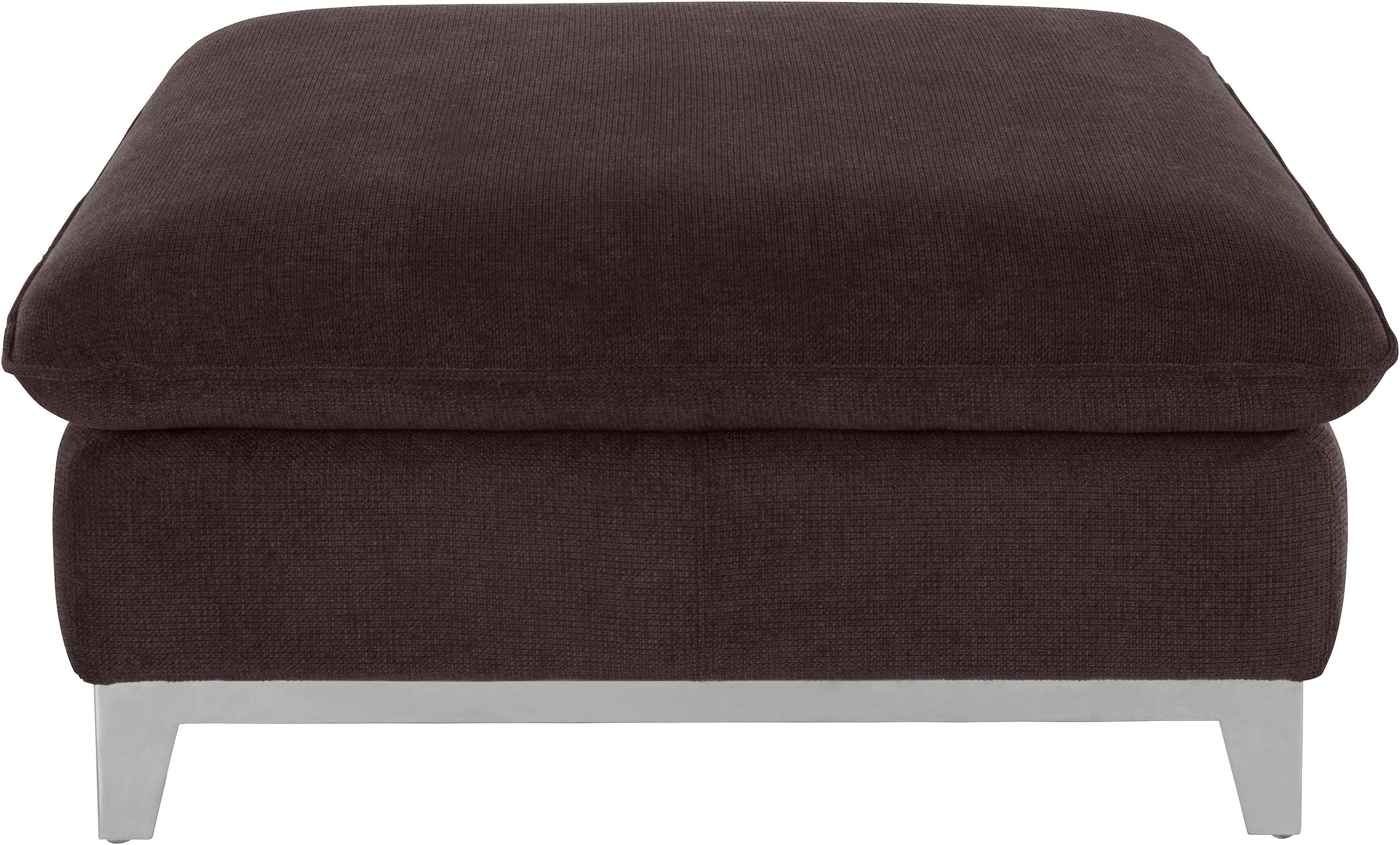 COTTA Polstergarnitur »Teresa L-Form« Set,  Set bestehend aus: Ecksofa mit Kopfteilverstellung & Hocker