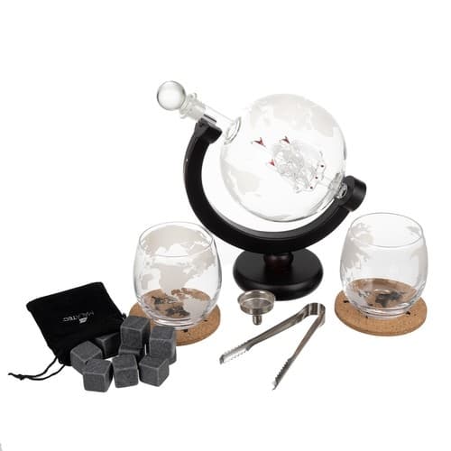 Karaffel - globus - Malatec 22553 whiskysett