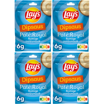 Lay's Dipsaus Paté Royal Romige Patésmaak 4 x 6 gr
