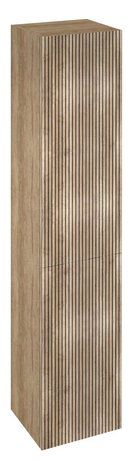 Sapho Espace kolomkast met 2 deuren 35x32x175cm eiken ribbel