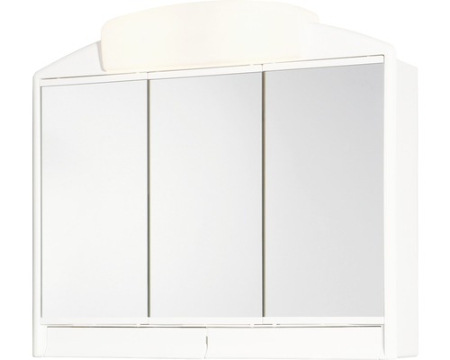 Jokey Rano spiegelkast 59 x 16 x 51 cm wit 3-deurs spaarlamp IP 20