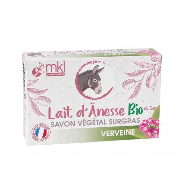 Lait d'Ânesse Bio du Gers Savon Végétal Surgras Verveine 100 g