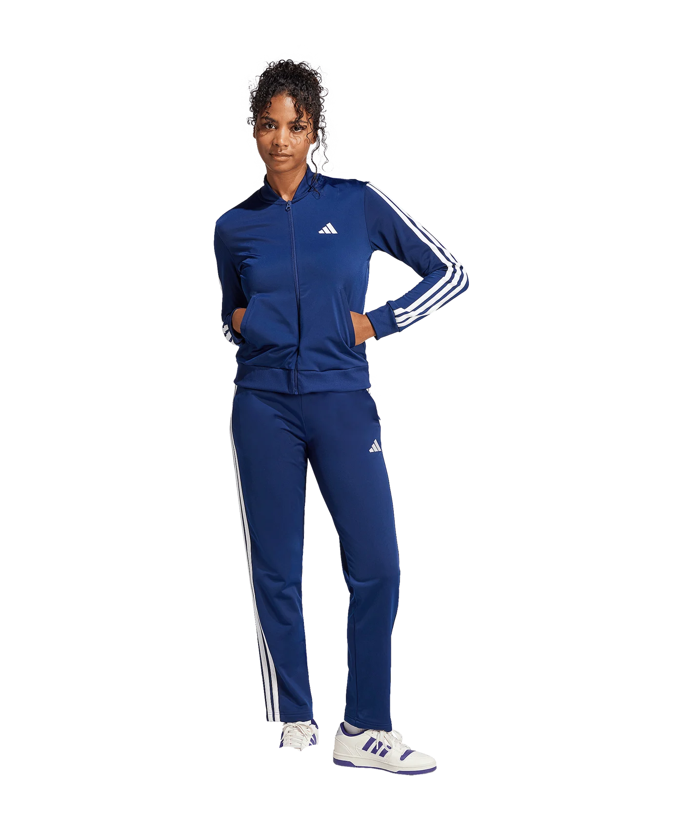 adidas Essentials 3S Trainingsanzug Blau