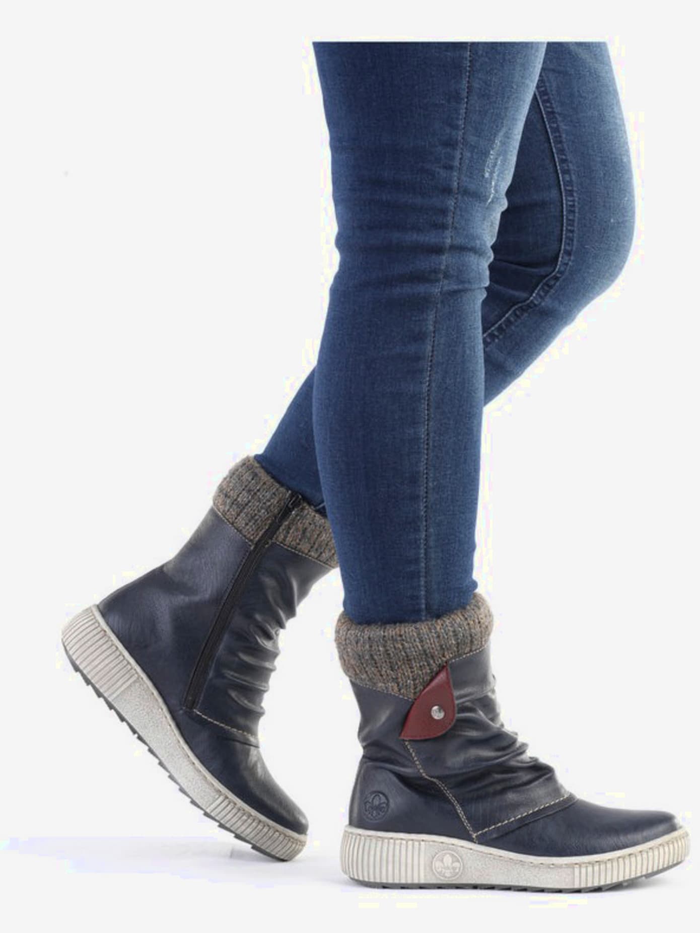 Bottines d'hiver fronces modernes