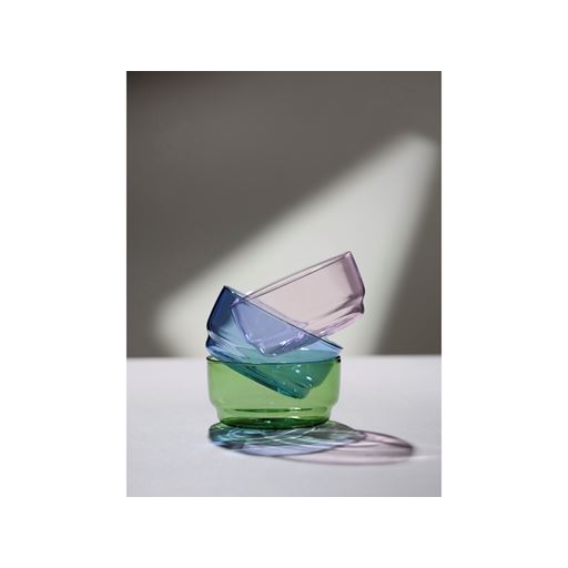 Lyngby Glas Torino 2-pak Skål, Pink, Ø12 cm