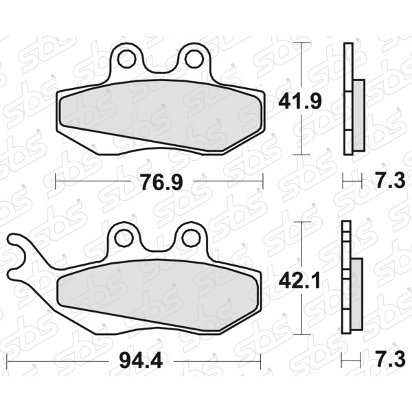 SBS - Plaquettes de frein 120 HF