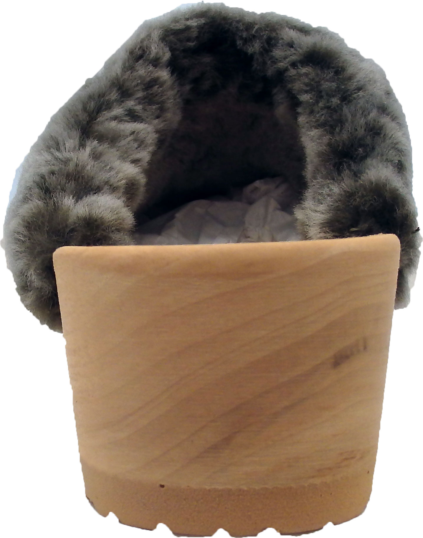 Softclox Clog TIZIA Kaschmir oliv Lammfell (natur)