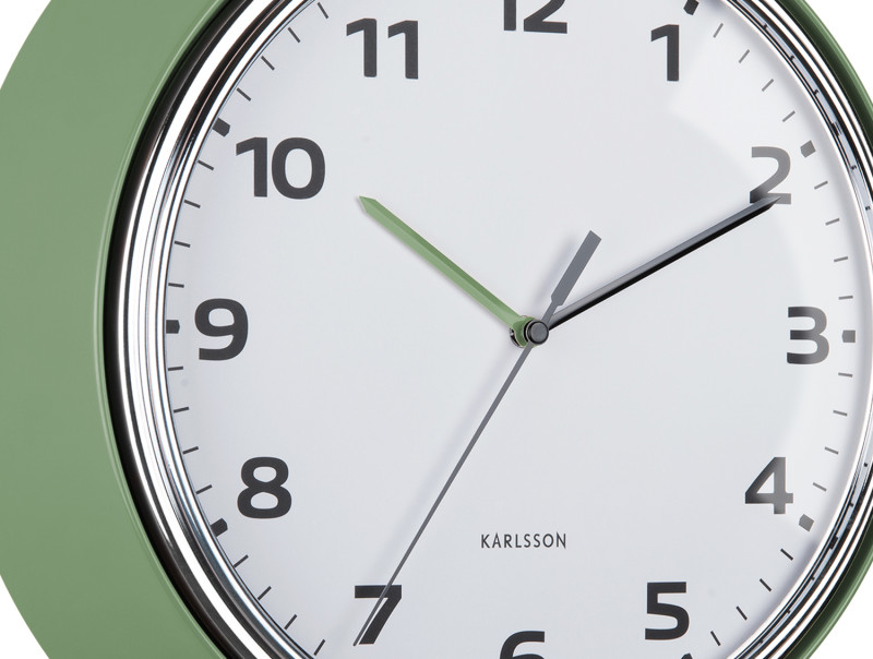 Wall Clock Modern Retro KA6006BK Black