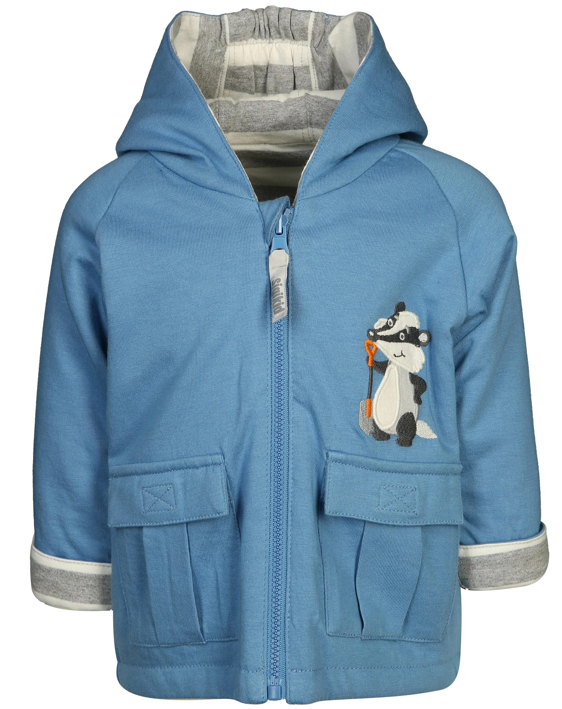 Wende-Jacke BADGER in blau/grau