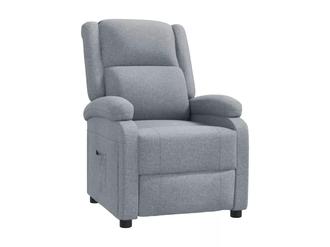 Fauteuil inclinable Gris clair Tissu