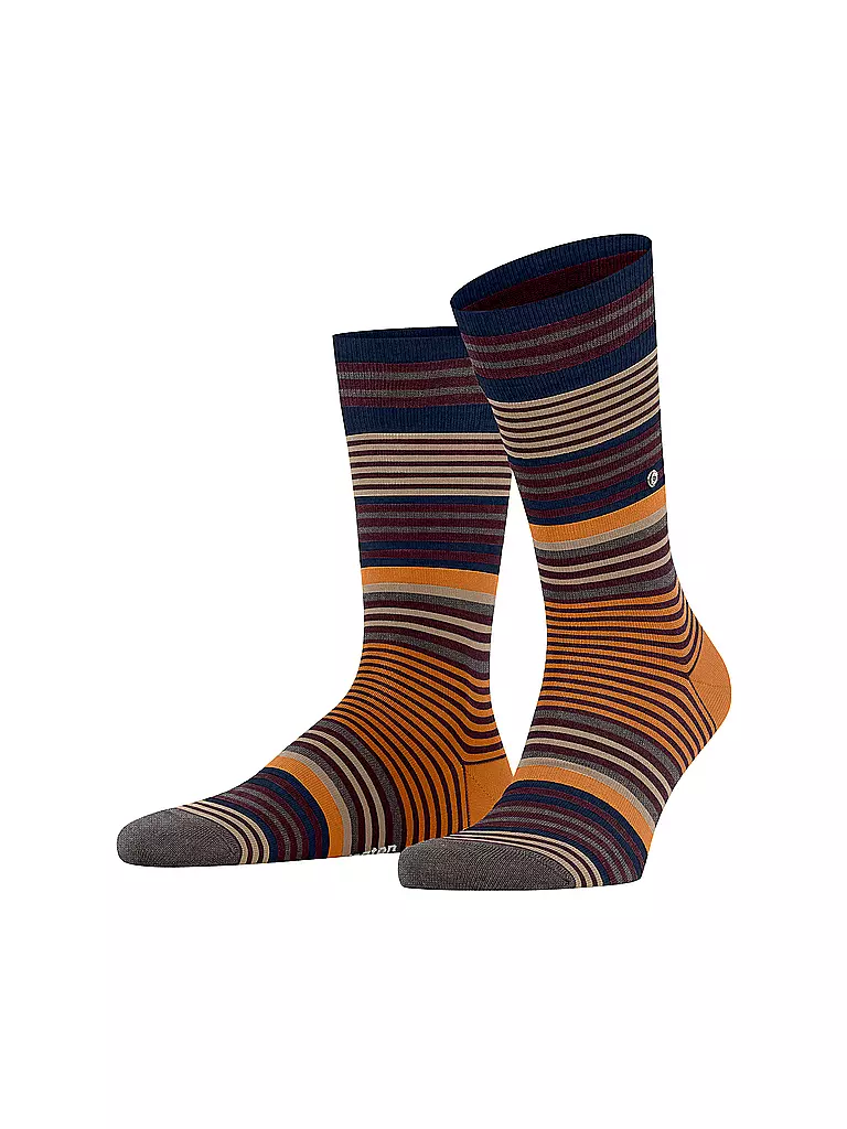 BURLINGTON Herren Socken STRIPE 40-46 henna braun