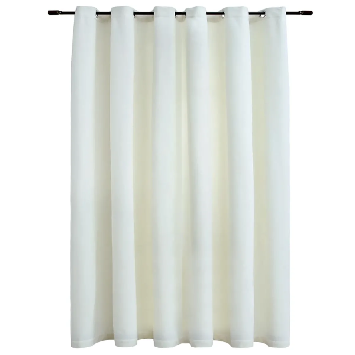 vidaXL Rideau occultant - Velours Crème 290x245 cm