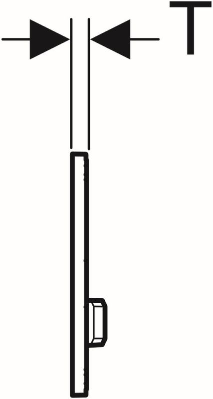 Geberit - Sigma 50 - Bedieningsplaat - Chroom - Betonlook