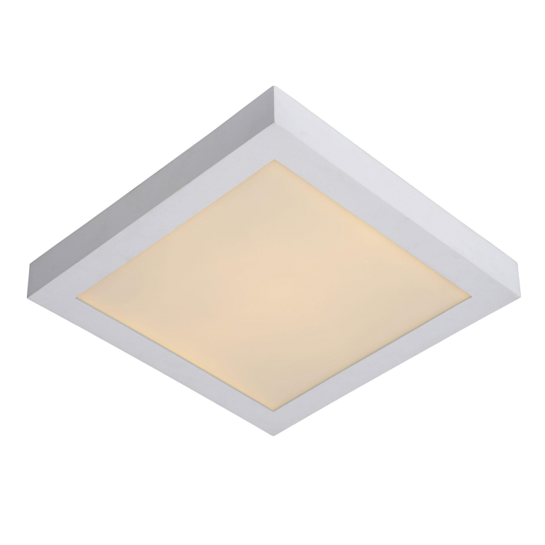Lucide Brice 30 plafondlamp LED badkamer IP44 vierkant wit