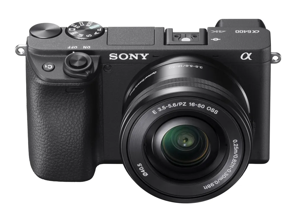 Sony a6400 ILCE-6400L - Digitalkamera - spejlløst - 24.2 MP - APS-C - 4K / 30 fps - 3x optisk zoom 16-50 mm objektiv - Wi-Fi, NFC, Bluetooth - sort