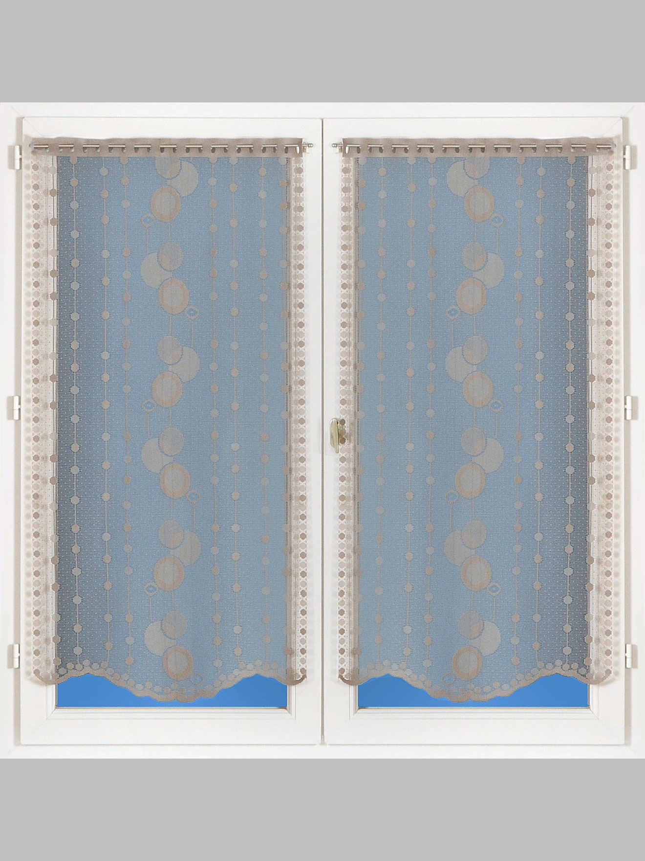 Paire de vitrages motif bulles
