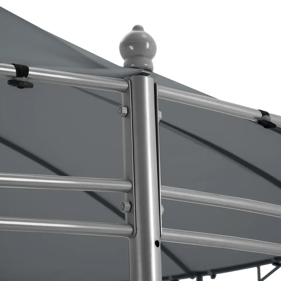 tectake Tuinpaviljoen Siana Ø 3.5m, Antraciet