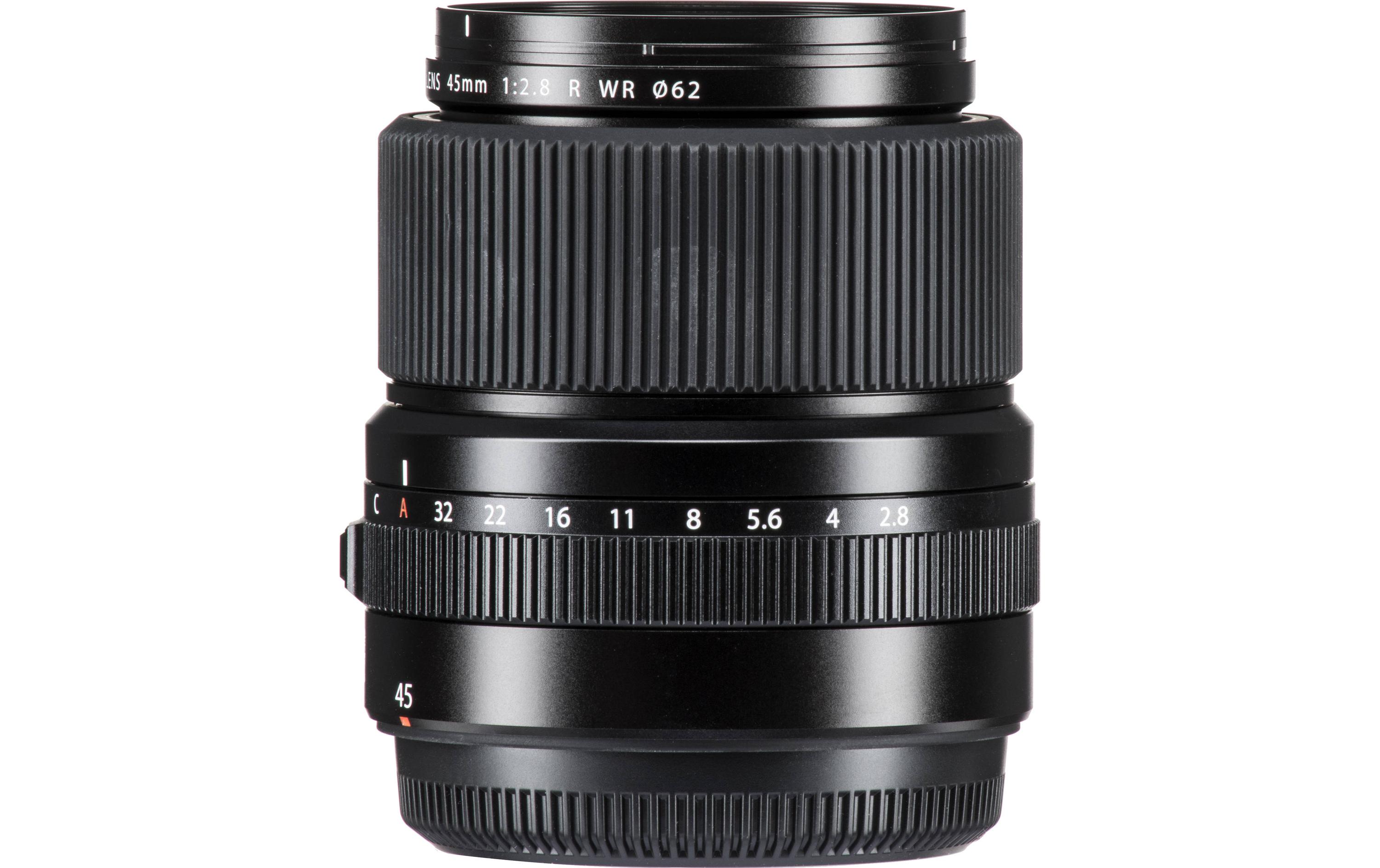 Festbrennweite GF 45mm F/2.8 R WR – Fujifilm G-Mount<br>Leichtes und kompaktes Reportage- und Streetfotografie-Objektiv