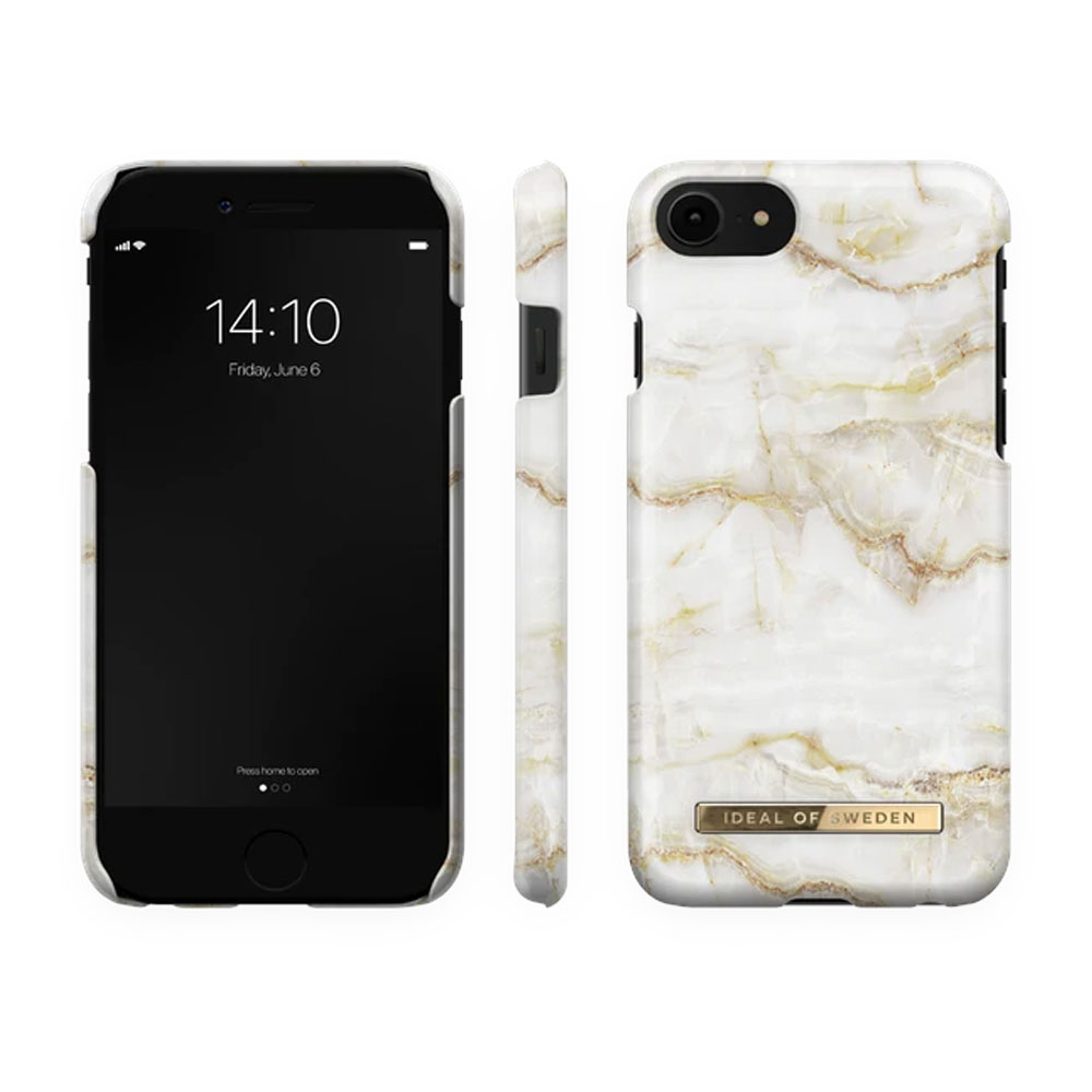 iPhone SE (2022/2020) / 8 / 7 / 6S Hardcase Hülle (IDFCSS20-I7-194) - Golden Pearl Marble